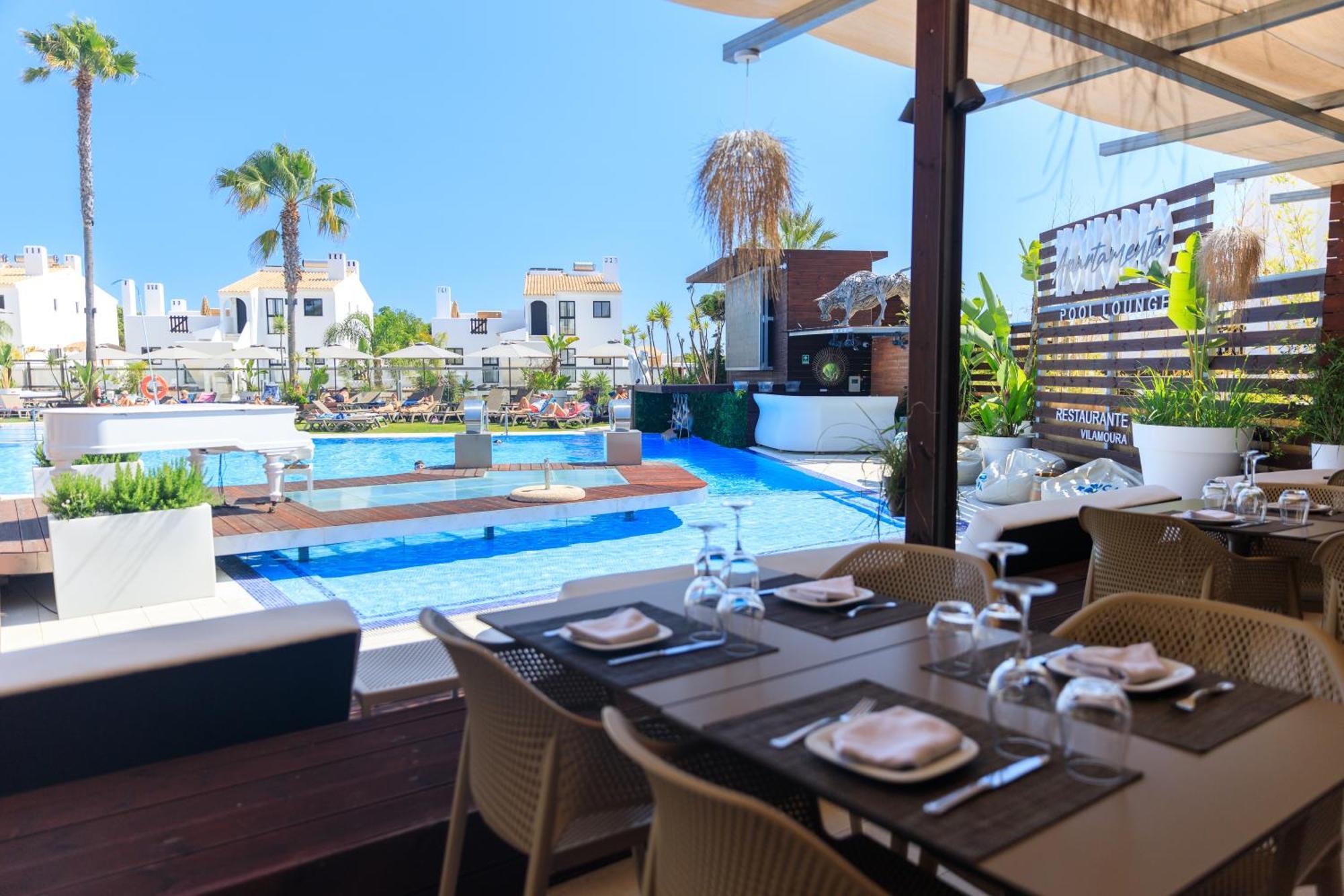 Apartamentos Honorio - Pool And Garden Виламура Экстерьер фото